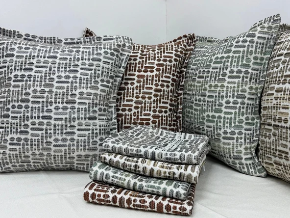 NİVEMESHOME KIRLENT KILIFI 45X45 LİSA 02 YEŞİL ürün görseli 1