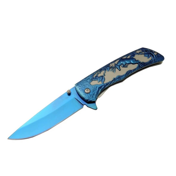 Geyikli Çakı Blue Ürün Kodu: YST5900BL 21 CM ürün görseli 1