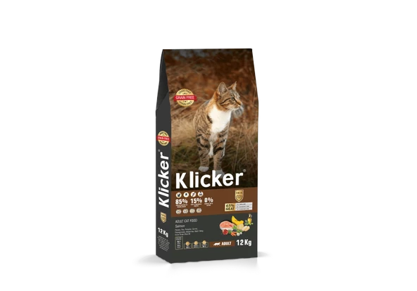 Klicker Yetişkin Kedi Maması Somonlu 12 kg ürün görseli 1