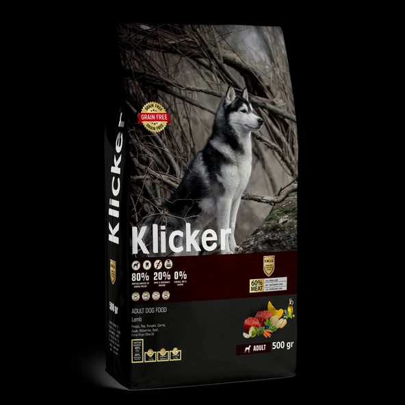 Klicker Yetişkin Köpek Maması Kuzulu 12 kg ürün görseli 1