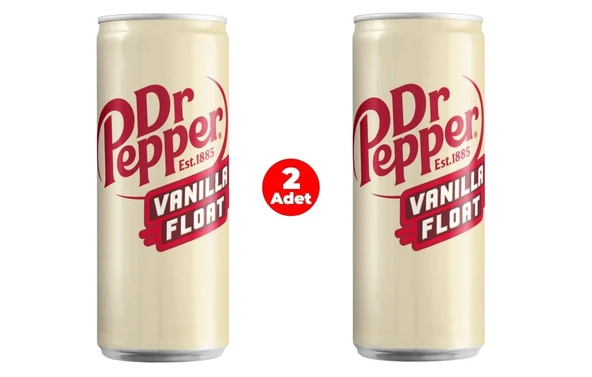 Dr Pepper Vanilla Float - Vanilyalı Gazlı İçecek 330 ml x 2 ADET - Resim 2