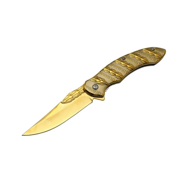 Metal Snake Çakı Gold Marka:Alaska Ürün Kodu: S-2074A GLD 21 CM ürün görseli 1