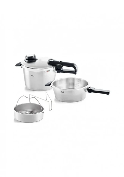Fissler Vitavit Premium Mat 6+3,5 Litre Düdüklü Tencere Set ürün görseli 1