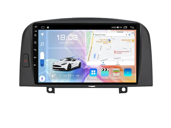 Navismart Multimedya - 4 Çekirdek İşlemci, 4GB RAM, 64GB HAFIZA Hyundai Sonata (2006-2009) ile uyumlu ürün görseli 1