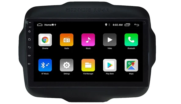 Navismart Multimedya - 4 Çekirdek İşlemci, 4GB RAM, 64GB HAFIZA Jeep Renegade (2016-2018) ile uyumlu ürün görseli 1