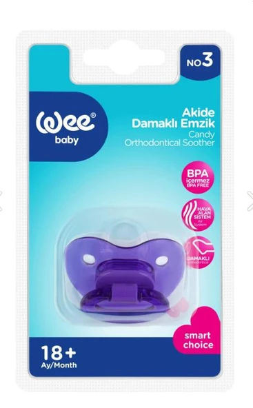 Wee Baby Akide Damaklı No 3 Emzik 18+ Ay ürün görseli 1