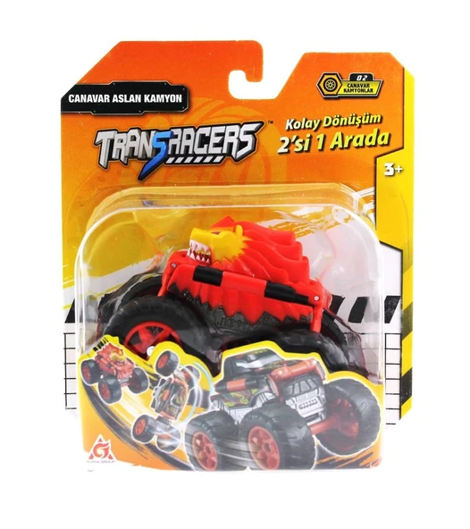 Transracers Dönüşen Araçlar Canavar Aslan / Kamyon ORJİNAL SIFIR SORUNSUZ ÜRÜN PAKETTE DEFORMASYON VAR. ürün görseli 1