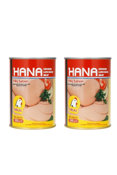 Hana Konserve Piliç Salam 380 g x2 Adet ürün görseli 1