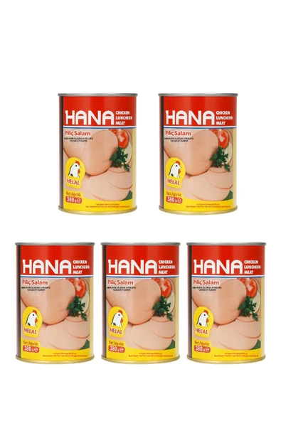 Hana Konserve Piliç Salam 380 g x5 Adet ürün görseli 1