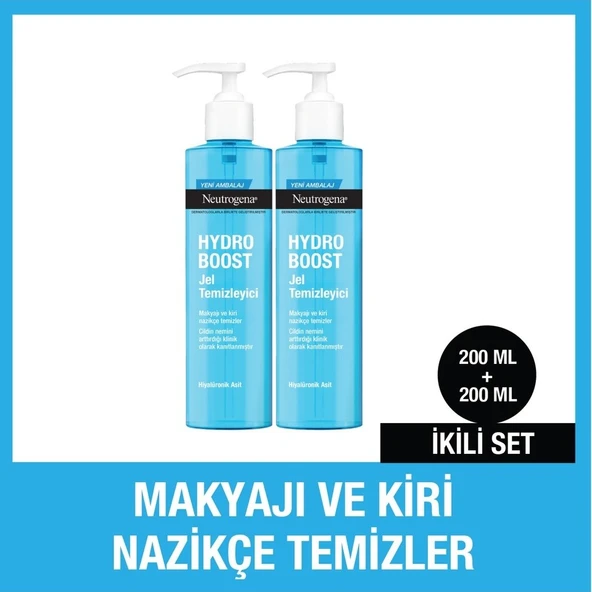 Neutrogena Hydro Boost Temizleme Jeli 200 ml + 200 ml ürün görseli 1