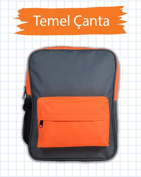 Temel Çantalı Okul Kırtasiye Seti 2 - Resim 2