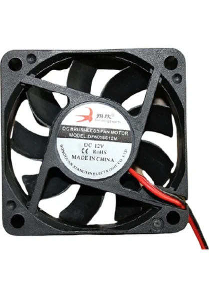 Hobi Kuluçka Makine Fan 12 Volt 6 x 6 cm ürün görseli 1