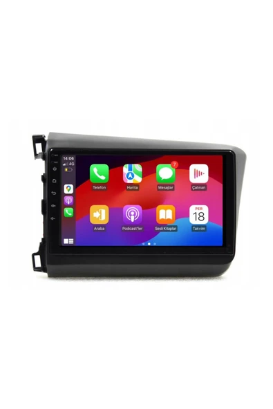 Honda Civic FB7 Android Multimedya Sistemi 4-64 For-X (2012-2015) - Resim 3