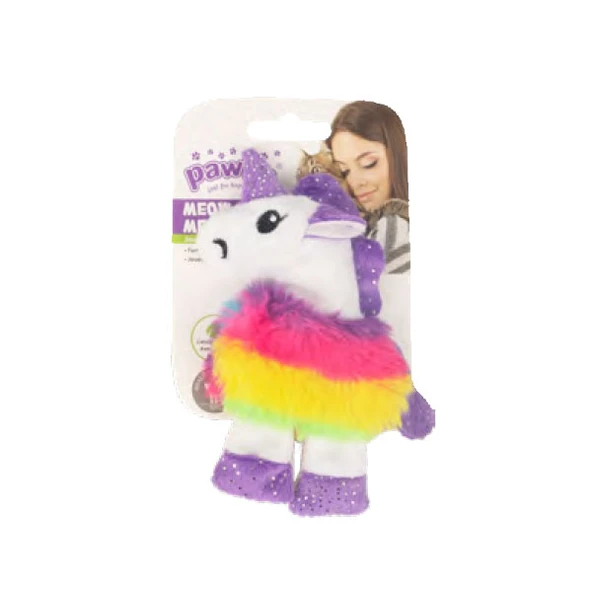 Pawise Örgü Kedi Oyuncağı Gökkuşağı Unicorn ürün görseli 1
