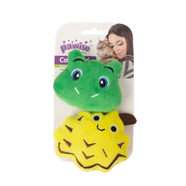 Pawise Örgü Kedi Oyuncağı Kurbağa - Ananas ürün görseli 1