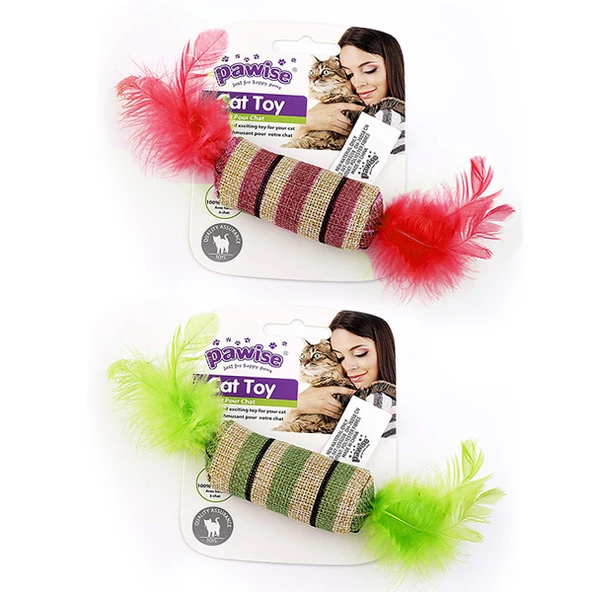 Pawise Kedi Oyuncağı Striped Cat Toy-Şeker ürün görseli 1