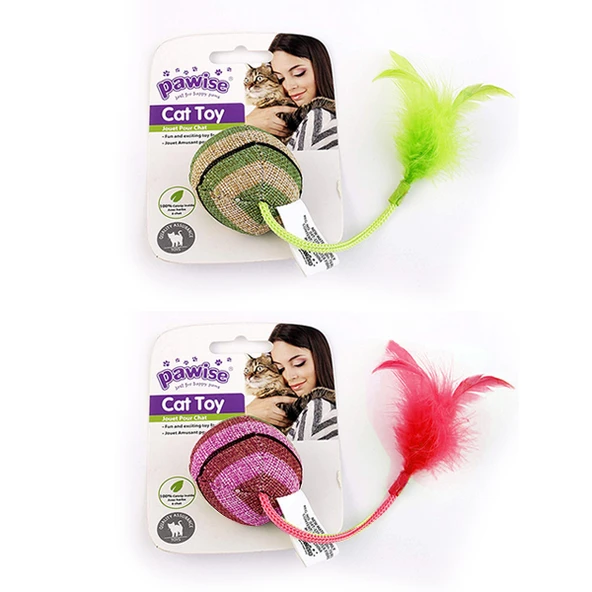 Pawise Kedi Oyuncağı Striped Cat Toy-Top ürün görseli 1