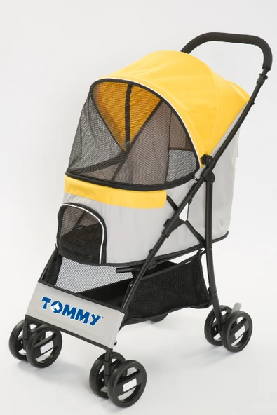 Tommy Evcil Hayvan Arabası Sarı 67*47*98cm Max 15kg ürün görseli 1