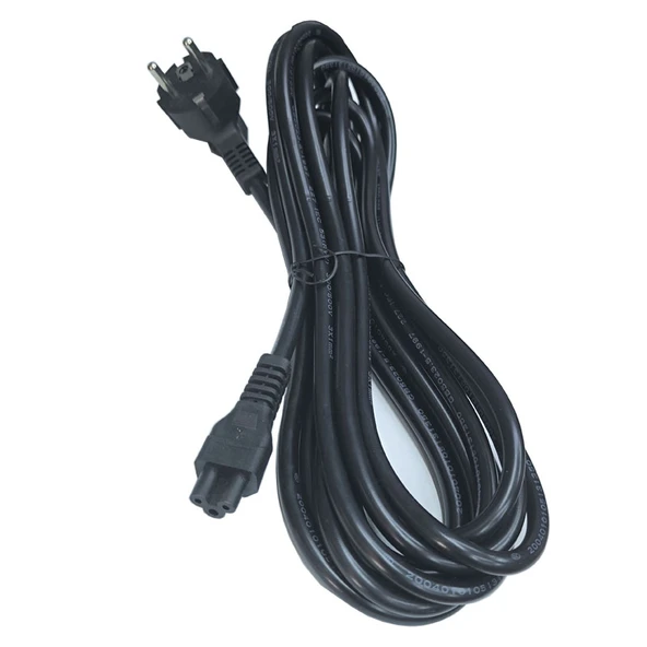 3x1 yonca power kablo notebook adaptör güç kablosu yonca power kablo 5m ürün görseli 1