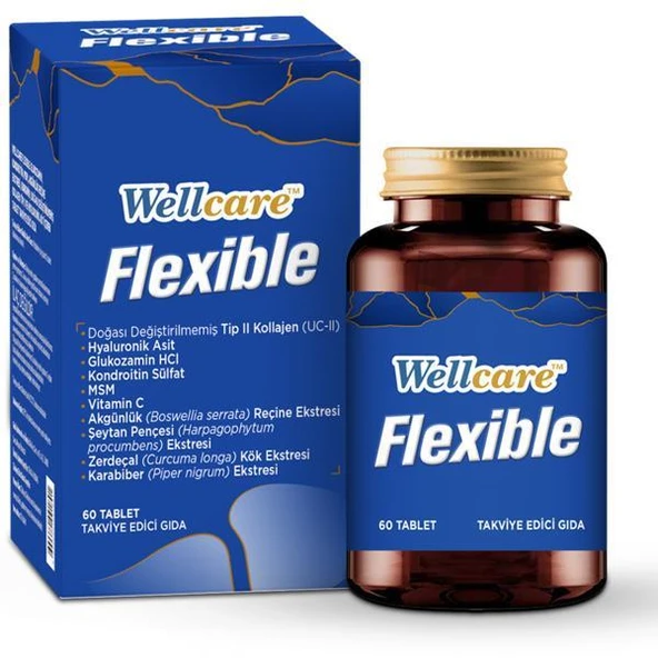 Wellcare Collagen Flexible 60 Tablet ürün görseli 1
