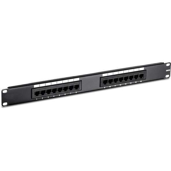 16 port cat6 patch panel 16 port ethernet panel ürün görseli 1