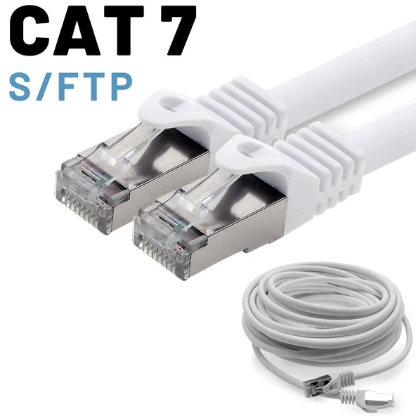 IRENIS 7,5 Metre CAT7 Kablo S/FTP LSZH Ethernet Network Lan Ağ Kablosu ürün görseli 1