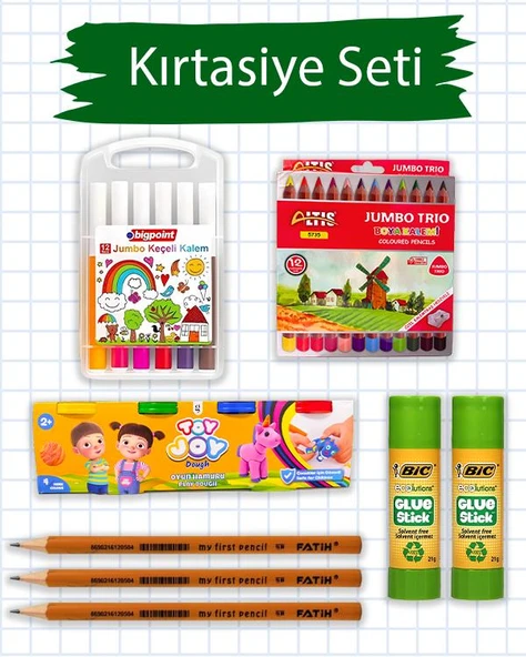 Temel Okul Kırtasiye Seti 8 ürün görseli 1
