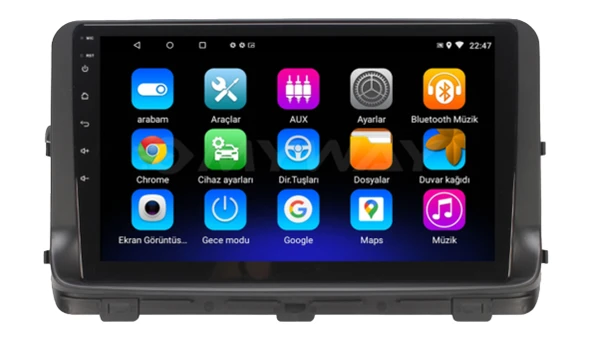 Navismart Multimedya - 8 Çekirdek İşlemci, 8GB RAM, 128GB HAFIZA Kia Ceed (2019-2020) ile uyumlu ürün görseli 1