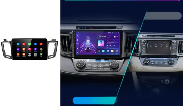 Navismart Multimedya - 4 Çekirdek İşlemci, 4GB RAM, 64GB HAFIZA Toyota RAV4 (2012-2018) ile uyumlu ürün görseli 1