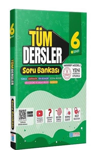 6. Sınıf Tüm Dersler Soru Bankası Evrensel İletişim Yayınları ürün görseli 1