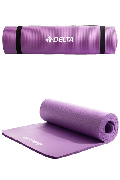 Delta Konfor Zemin 10 mm Taşıma Askılı Pilates Minderi Yoga Matı-MOR ürün görseli 1