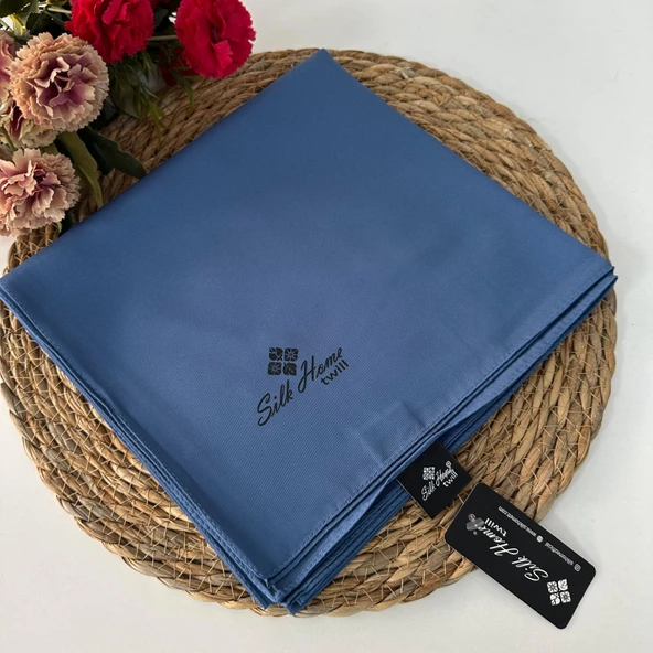 Silk Home Düz Renk Twill Eşarp İndigo  LTH0206 ürün görseli 1