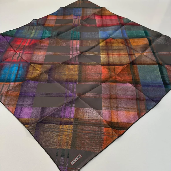 Armine 2026 Sonbahar-Kış Sezonu Saf Sura İpek Eşarp PKU1001 ürün görseli 1