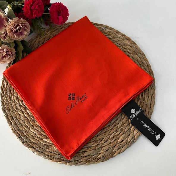 Silk Home Düz Renk Twill Eşarp Turuncu LTH0224 ürün görseli 1