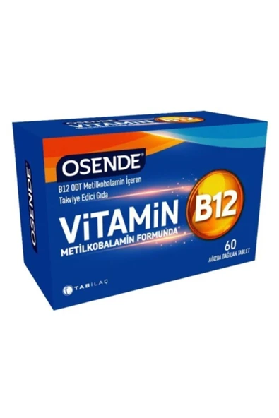 Osende Vitamin B12 60 Ağızda Dağılan Tablet ürün görseli 1