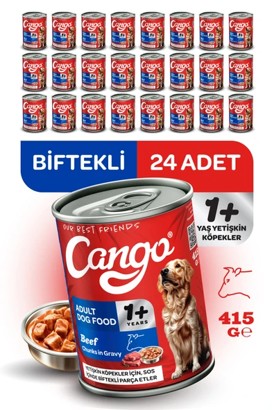 Cango Yaş Yetişkin Köpek Maması Etli 415GR 24Lü ürün görseli 1