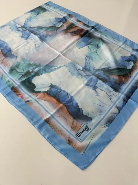 Polo Craft Soft Pamuklu Şal Mavi Serisi FZY0804 ürün görseli 1
