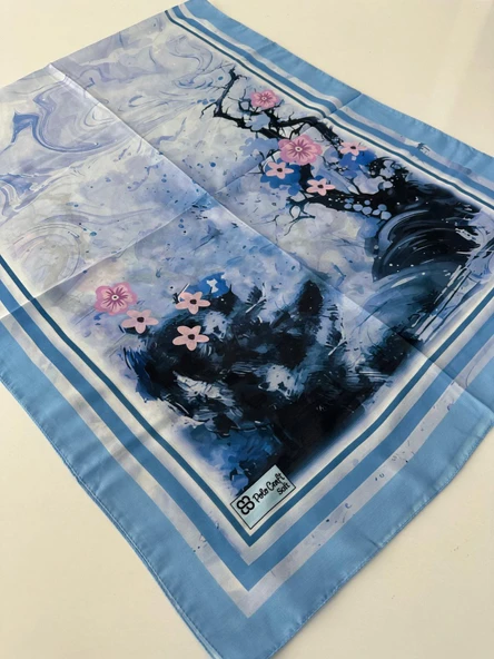 Polo Craft Soft Pamuklu Şal Mavi Serisi FZY0803 ürün görseli 1