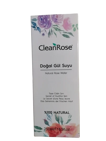 CleanRose %100 Doğal Gül Suyu 250ml ürün görseli 1