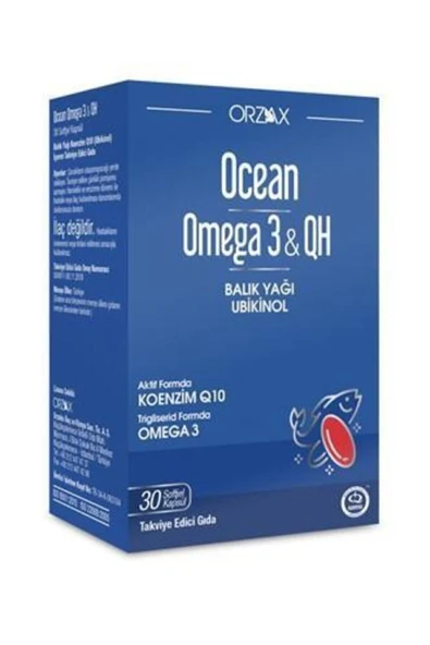 Ocean Omega 3 & QH 30 Yumuşak Kapsül ürün görseli 1