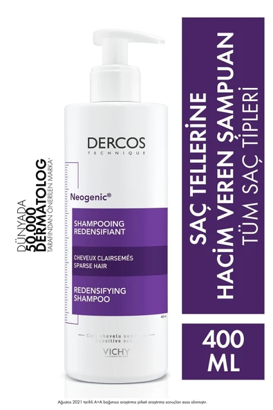 Vichy Dercos Neogenic Şampuan Hacim Veren Şampuan 400 ml ürün görseli 1