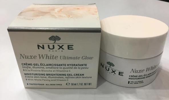 NUXE WHITE ULTIMATE GLOW NEMLENDİRİCİ VE AYDINLATICI C VİTAMİNLİ JEL KREM 50 ML 3264680019692 ürün görseli 1