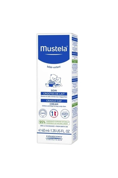 Mustela Cradle Cap Saç Pullanma Karşıtı Krem 40 ml ürün görseli 1