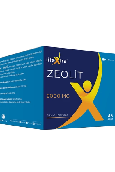 LIFEXTRA Zeolit 2000 Mg 45 Saşe 8680133001253 ürün görseli 1