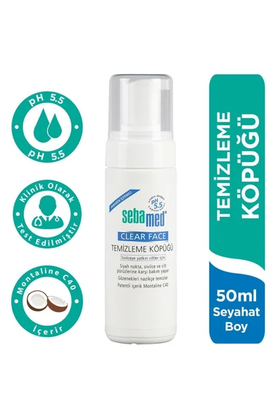 SEBAMED Clear Face Yüz Temizleyici Köpük 50 ml 4103040020536 ürün görseli 1