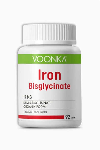 Voonka Iron Bisglycinate 90 Tablet ürün görseli 1