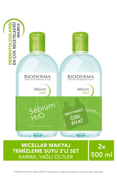 Bioderma Sebium H2O 500 ml - İkili Paket ürün görseli 1