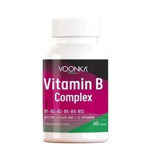 Voonka Vitamin B Complex 60 Tablet ürün görseli 1