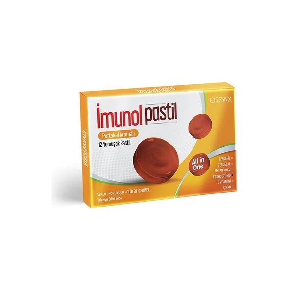 Imunol Pastil Portakal 12'li ürün görseli 1