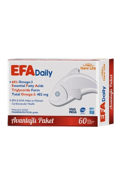 New Life EFA Daily 60 Kapsül ürün görseli 1